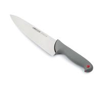 Arcos Serie Colour Proof, Coltello da Chef Coltello da Cucina, Lama Acciaio Inossidabile NITRUM 250 mm, Manico Polipropilene Coperto da Elastomer, Colore Nero
