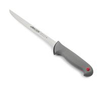 Arcos Serie Colour Proof - Coltello di Filetto Coltello Bistecca - Lama Acciaio Inossidabile Nitrum 200 mm - Manico Polipropilene Coperto da Elastomer Colore Nero