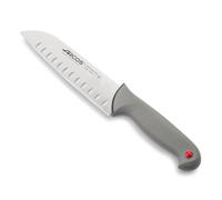 Arcos Serie Colour Proof - Coltello Santoku Coltello Giapponese - Lama Acciaio Inossidabile Nitrum 180 mm - Manico Polipropilene Coperto da Elastomer Colore Nero