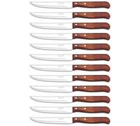 Arcos Serie Latina - Scatola 12 Pezzi Coltello Vegetale Coltello Verdura - Lama Acciaio Inossidabile Nitrum 105 mm - Manico Legno Compresso Colore Marrone (12 PCS)