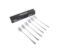 Arcos Serie Madrid - Set 6 cucchiai di soda in confezione regalo | Cucchiaio da tè - Monoblocco monoblocco in acciaio inox, misura 220 mm - colore argento