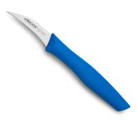 Arcos Serie Nova - Scatola 36 Pezzi Spelucchino Coltello per sbucciare - Lama Acciaio Inossidabile Nitrum 60 mm - Manico Polipropilene Colore Blu (36 PCS)