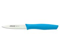 Arcos Serie Nova - Scatola 36 Pezzi Spelucchino Coltello per sbucciare - Lama Acciaio Inossidabile Nitrum 85 mm - Manico Polipropilene Colore Blu (36 PCS)