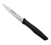 Arcos Serie Nova - Spelucchino Coltello per sbucciare - Lama Acciaio Inossidabile Nitrum 100 mm - Manico Polipropilene Colore Nero