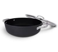 Arcos Serie Samoa | Pentola Antiaderente 28 cm e 4,3 L | Alluminio Forgiato | Adatto a qualsiasi cucina | Anse Acciaio inossidabile effetto freddo | Lavabile in lavastoviglie | Nero | FULL INDUCTION