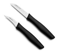 Arcos Series Nova - Set Coltelli Da Paring - Lama In Acciaio Inox Nitrum - Manico Polipropilene Colore Nero
