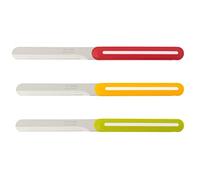 Arcos Set Coltelli da Cucina Paring di 3 Pezzi in Acciaio Inossidabile da 4 Pollici, Set Coltelli da Cucina Colorati per Sbucciare Frutta e Verdura, Manico Ergonomico e Lama da 100 mm, Serie B-Line