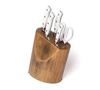 ARCOS Set Coltelli Forgiati 5 Pezzi - Acciaio Inossidabile Nitrum, Manico Ergonomico in Poliossimetilene POM - Lama Sottile con Bordi Lisci, 3500 g - Serie Riviera Blanc, Colore Bianco