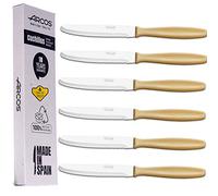 Arcos | Set di coltelli da dessert, 6 pezzi, coltello da dessert e da tavola, lama da 105 mm, acciaio inox martensitico, manico in polipropilene, lavabile in lavastoviglie