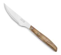 ARCOS - Set Di Coltelli Da Taglio In Legno Di Pioppo Compresso Tinto Di Rosso E Lama In Acciaio Inossidabile Nitrum Lunga 22 Cm Lunghezza Totale