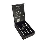ARCOS Set di Posate da Tavola 24 Pezzi - Servizio Completo per 6 Persone con 6 Cucchiai, 6 Coltelli, 6 Forchette e 6 Cucchiaini da Dessert - Colore Argento, Serie Berlino