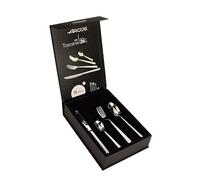 Arcos Serie Toscana, Pacco regalo Set di Posateria 24 pezzi (6 Coltelli + 12 Cucchiaio + 6 Forchetta), Monoblocco Unipezzo, Colore Argento