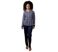 Arcte 1954 Pigiama Donna in Caldo Cotone Aperto Floreale (XXL)