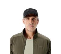 Arc'teryx - Cappello leggero e traspirante - Bird Word Trucker Hat Black/Cloud in Pelle - Taglia L/XL - Nero