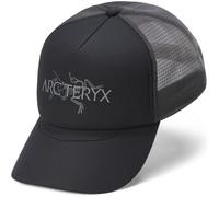 Arc'teryx - Cappello leggero e traspirante - Bird Word Trucker Hat Black/Cloud in Pelle - Taglia S/M - Nero