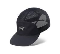 Arc'teryx - Cappello con visiera curva da trail - Norvan Mesh 5 Panel Black Arctic Silk in Poliestere Riciclato - Taglia L/XL - Nero