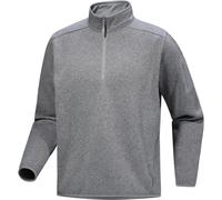 Arc'Teryx - Pile caldo da uomo con mezza zip - Covert 1/2 Zip M Cloud Heather/Void per Uomo in Pelle - Taglia S - Grigio
