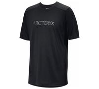 Arc'teryx - Ionia Merino Wool Arc'Word Logo S/S - Maglia merino XXL nero