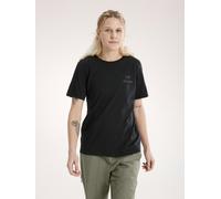 ARC'TERYX Kragg Sl Cotton Emblem Crew Ss W - Donna - Nero - Taglia S- modello 2026