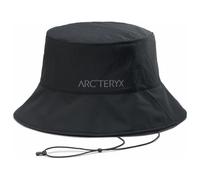 Arc'teryx - Cappellino idrorepellente da escursionismo - Sinsolo Bucket Black in Nylon - Taglia S/M - Nero