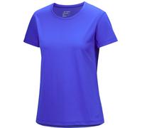Arc'teryx - T-shirt traspirante - Taema Crew SS W Electra Heather per Donne in Pelle - Taglia S - Blu