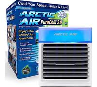 ARCTIC AIR PURE CHILL 2.0 - Condizionatore portatile - Rinfresca e umidifica l'aria della stanza - Silenzioso e leggero - Ideale camera da letto, ufficio, soggiorno... - Raffreddamento idraulico - 7