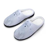 Arctic And Fox Snowy - Pantofole da uomo per interni ed esterni, con suola in gomma, Stile:, 47 1/3 EU
