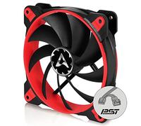 ARCTIC BioniX F120 - 120 mm Ventola da Gioco PWM PST, PWM Sharing Technology, Regolatore RPM in Sincrono, Ventilazione 200-1800 RPM, 0,5 Sone - Rosso