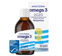 Arctic Blue Olio di Pesce Puro Omega-3 - Gusto Naturale 300 ml Olio