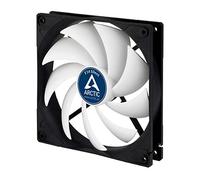 ARCTIC F14 Silent - 140 mm Ventola, Rumore Basso 0,08 Sone, Ventilazione Efficiente, Cuscinetto Fluido Dinamico, Ventilazione 800 RPM, 0,08 Sone - Nero/Bianco