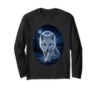 Arctic Fox Moonlit Wilderness Wildlife Arctic Fox Amante Maglia a Manica