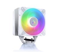 ARCTIC Freezer 36 A-RGB (white)- Dissipatore CPU a torre singola con push-pull, due ventole P da 120 mm ottimizzate per la pressione e illuminazione ARGB, cuscinetto fluidodinamico, 200-2000 rpm