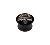 Arctic Grayling Fatti Pesca Papà Padre PopSockets PopGrip Adesivo