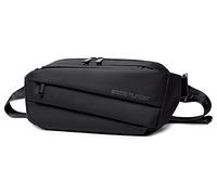 Arctic Hunter, Marsupio da Uomo Impermeabile 2,8 L, Multi-Scomparto, Cintura Regolabile, 27x8x13 cm, Nero