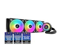 ARCTIC Liquid Freezer III 420 A-RGB (nero) - Sistema di raffreddamento ad acqua per PC, dissipatore a liquido All-in-One per CPU AIO, compatibile con Intel e compatibile con AMD, pompa efficiente