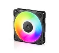 ARCTIC P12 Pro A-RGB - Ventola Potente Premium, Ventola PWM da 120 mm con Sdoppiatore per Cavi a Y, 600-3000 rpm, 0 rpm <5% PWM, RGB digitale 5V, Cuscinetto Idrodinamico, a 4 Pin - Nero