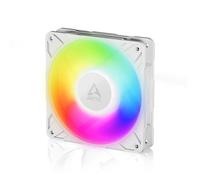 ARCTIC P12 Pro A-RGB (White) - Ventola Potente Premium, Ventola PWM da 120 mm con Sdoppiatore per Cavi a Y, 600-3000 rpm, 0 rpm <5% PWM, RGB digitale 5V, Cuscinetto Idrodinamico, a 4 Pin - Bianco