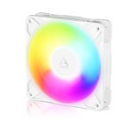 ARCTIC P12 Pro Reverse A-RGB - 120 mm Ventola Premium con flusso d’aria inverso, Ventole PWM con splitter per cavo a Y, 500-3000 rpm, 0 rpm <5% PWM, 5V Digital RGB, FDB, 4-Pin - Bianco
