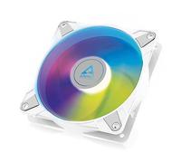 ARCTIC P12 PWM PST A-RGB - Ventola per case PC PWM da 120 mm ottimizzata per la pressione statica, ventola per case, semi-passiva: 200-2000 rpm (0 rpm <5%), 5V 3 pin A-RGB LED, ventola singola -