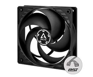 ARCTIC P12 PWM PST CO - 120 mm PWM PST CO Ventola PC, Collegamento PST, Cuscinetto Doppia Sfera, Ventilazione 200-1800 rpm (0 rpm <5%), 0,3 Sone - Nero
