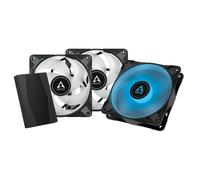 ARCTIC P12 PWM PST RGB 0dB Case per computer Ventilatore 12 cm Nero 3 pz (Lfter ARCTIC 12012025 P12 PWM PST) NEW