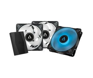 ARCTIC P12 PWM PST RGB 0dB Case per computer Ventilatore 12 cm Nero 3 pz (Lfter ARCTIC 12012025 P12 PWM PST) NEW