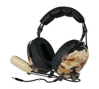ARCTIC P533 Military - Cuffie Da Gioco Over-Hear, Cuffie Stereo da Gaming, Microfono a Braccio Snodabile Con Controllo Volume, Jack da 3,5mm, per PC, Tablet, Smartphone, Playstation - Marrone