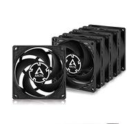 ARCTIC P8 (5 Pezzi) - 80 mm Ventola PC, Silenziosa per CPU, Ottimizzata per la Pressione Statica, Velocità 3000 RPM, 0,3 Sone - Nero