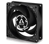 ARCTIC P8 TC - 80 mm Ventola, Silenziosa, Ottimizzata per la Pressione Statica, Temperatura Controllata, Velocità 500-3000 RPM, 0,3 Sone - Nero