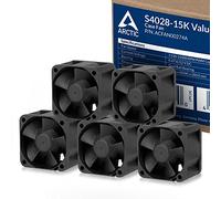 ARCTIC S4028-15K (5 Pezzi) - Ventola per server PC 40x40x28 mm con doppio cuscinetto a sfera, 1400-15000 RPM, PWM regolata, connettore a 4 pin, 12 V DC - Nero