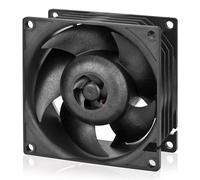 ARCTIC S8038-10K - Ventola per server PC 80x80x38 mm, Workstation, con doppio cuscinetto a sfera, 500-10000 rpm, PWM regolata, connettore a 4 pin, 12 V DC - Nero