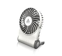 ARCTIC Summair 2Go (White) -Ventilatore Portatile Ricaricabile con Supporto, Velocità Regolabile in Modo Continuo, Autonomia da 4 a 77 Ore, Connessione USB-C (incl. Cavo USB-A) - Bianco
