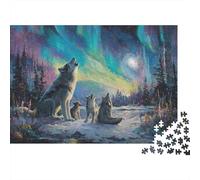 Arctic Wolf - Confezione di puzzle impossibile per adulti, intrattenimento creativo, 1000 pezzi, per adulti e bambini, 52 x 38 cm, 1000 pezzi
