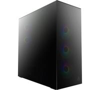 ARCTIC Xtender (Mirror Black) - Case per PC, Vetro Panoramico Specchiato, Supporto per Radiatore 2 x 420 mm, 5 Ventole A-RGB Preinstallate - Nero